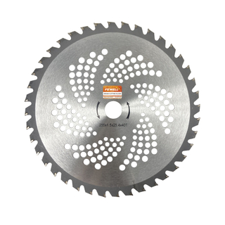Cuchilla de corte de jardín 10inx40T 255*1,5*25,4 cabezal de corte TCT hoja de desbrozadora para cortar hierba