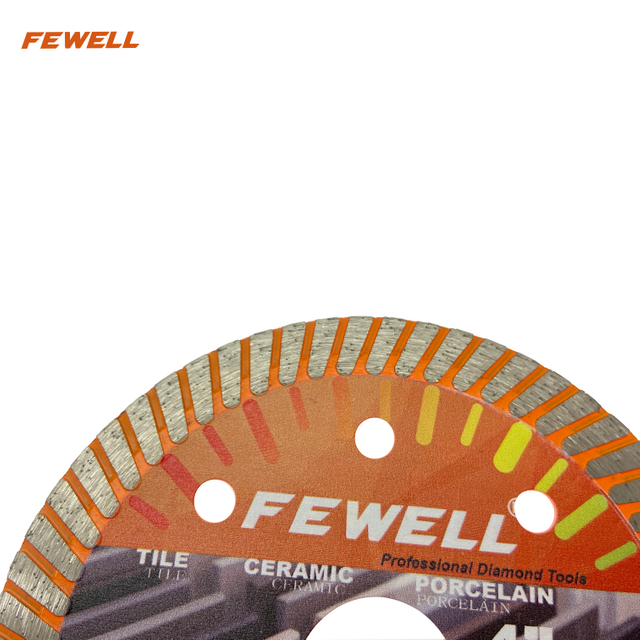 Prensa en caliente de 4 pulgadas, 105x10x22,23mm, hoja de sierra Circular de diamante Turbo súper fina de 1,2 de espesor para corte en seco de baldosas de cerámica, porcelana