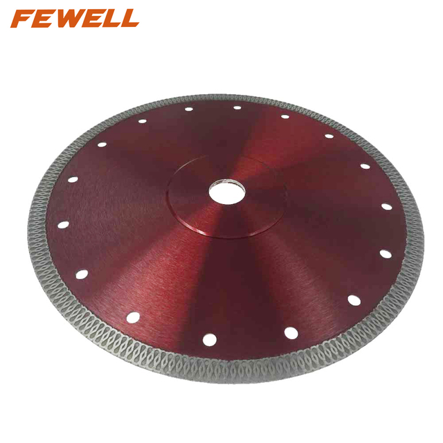 Prensa en caliente de 9 pulgadas sinterizada 230*2,0*10*22,23mm pez de diamante X disco de diamante turbo para cortar mármol de baldosas de cerámica