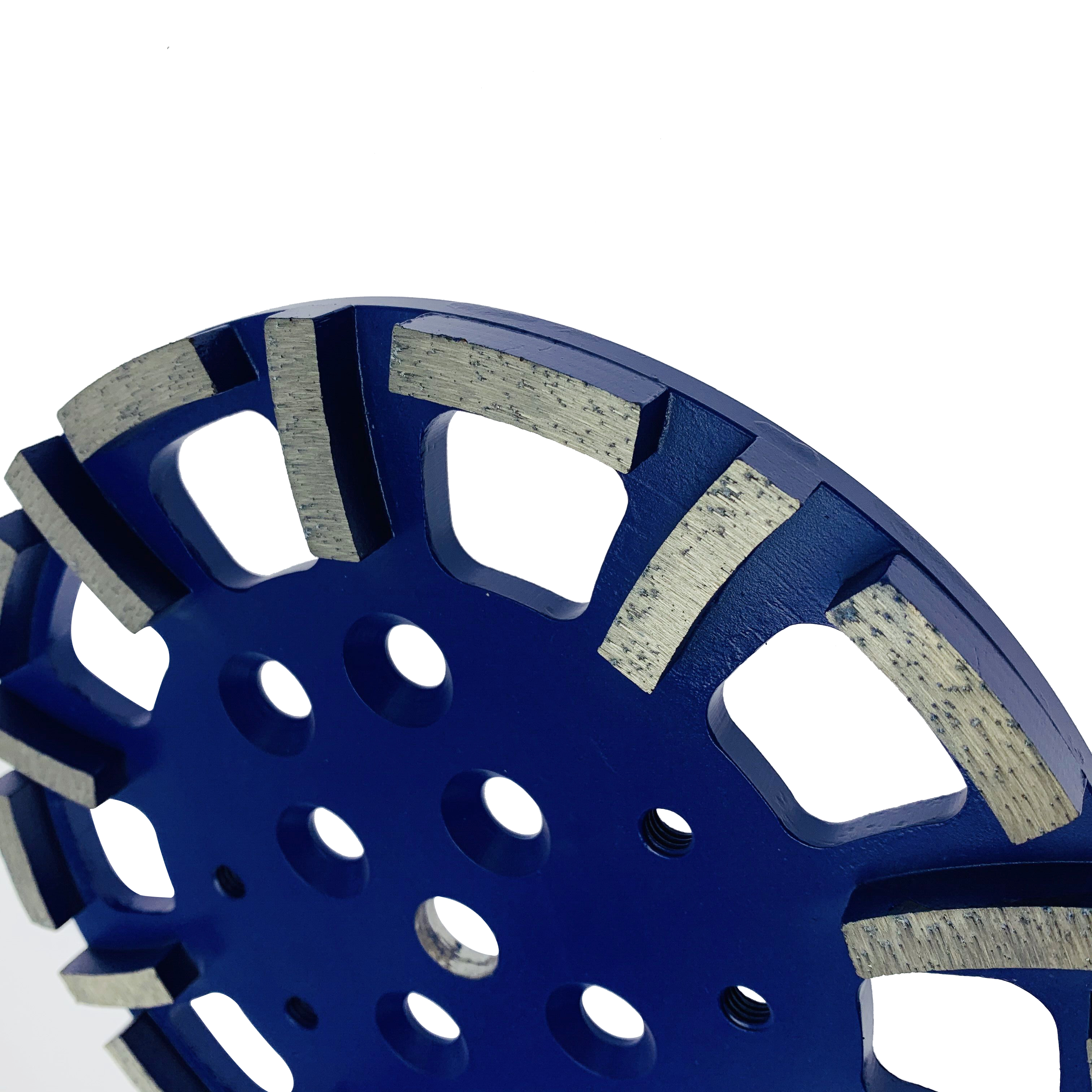 Disco abrasivo de rueda de diamante azul de 250 mm de afilado de 10 pulgadas soldado con plata de primera calidad para hormigón blando