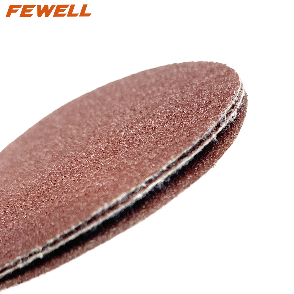 Disco de lija de grano 60 rojo de 100 mm y 4 pulgadas Papel de lija abrasivo para pulir y moler madera de acero inoxidable