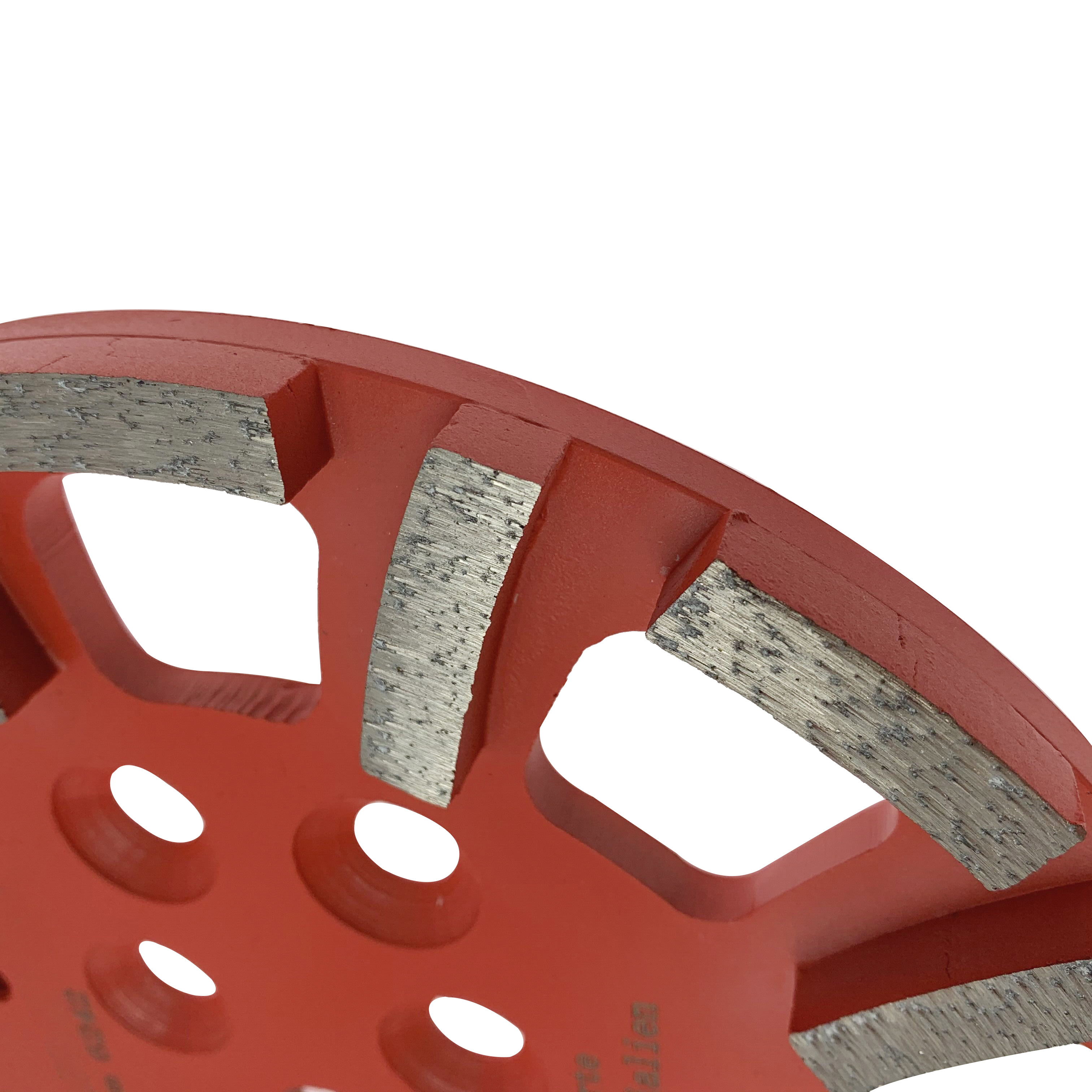 Disco abrasivo de rueda de diamante rojo de 250 mm de afilado de 10 pulgadas soldado con plata de primera calidad para hormigón duro