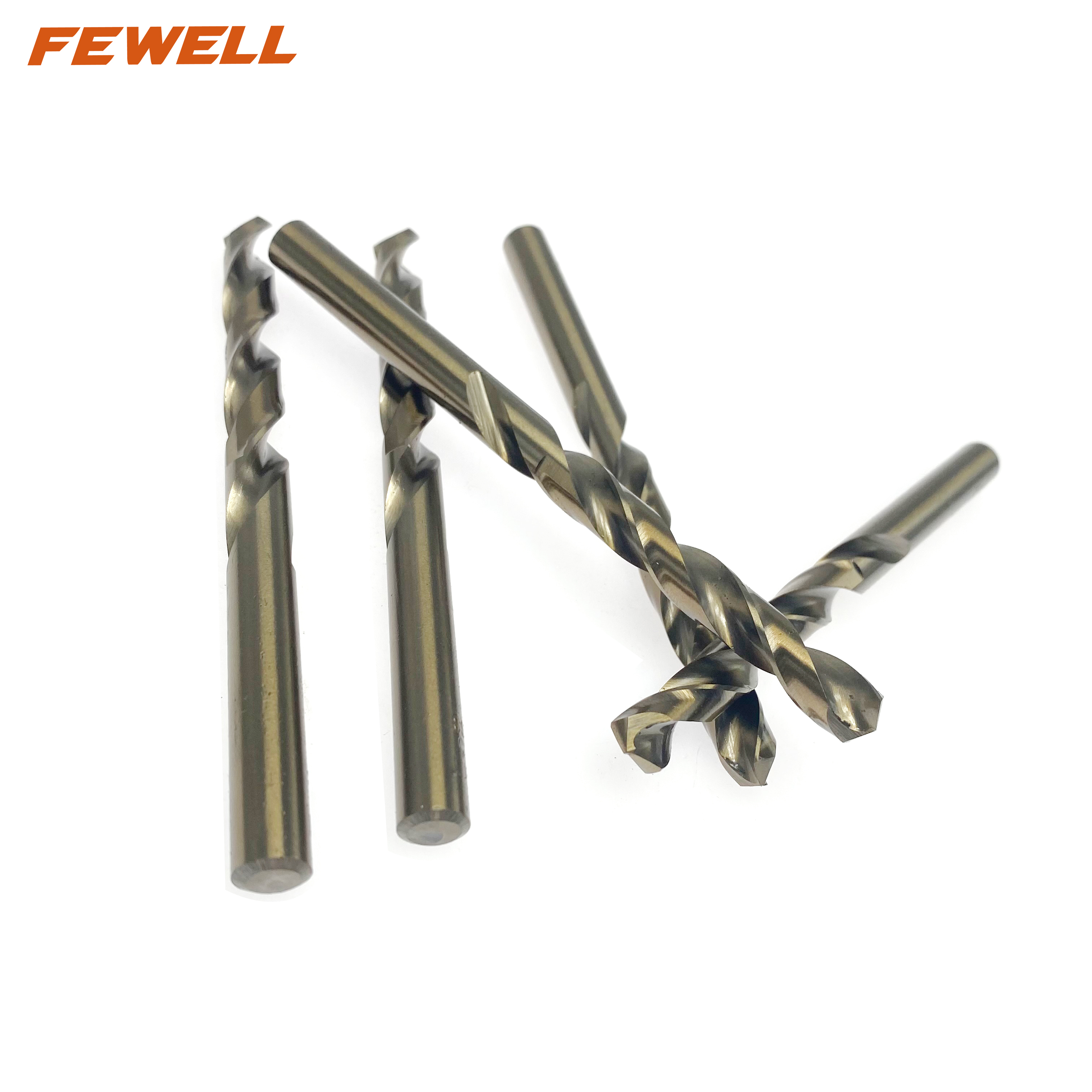 Brocas helicoidales de acero de alta velocidad M2 6542 HSS de 8,5 mm para taladrar metal hierro aluminio