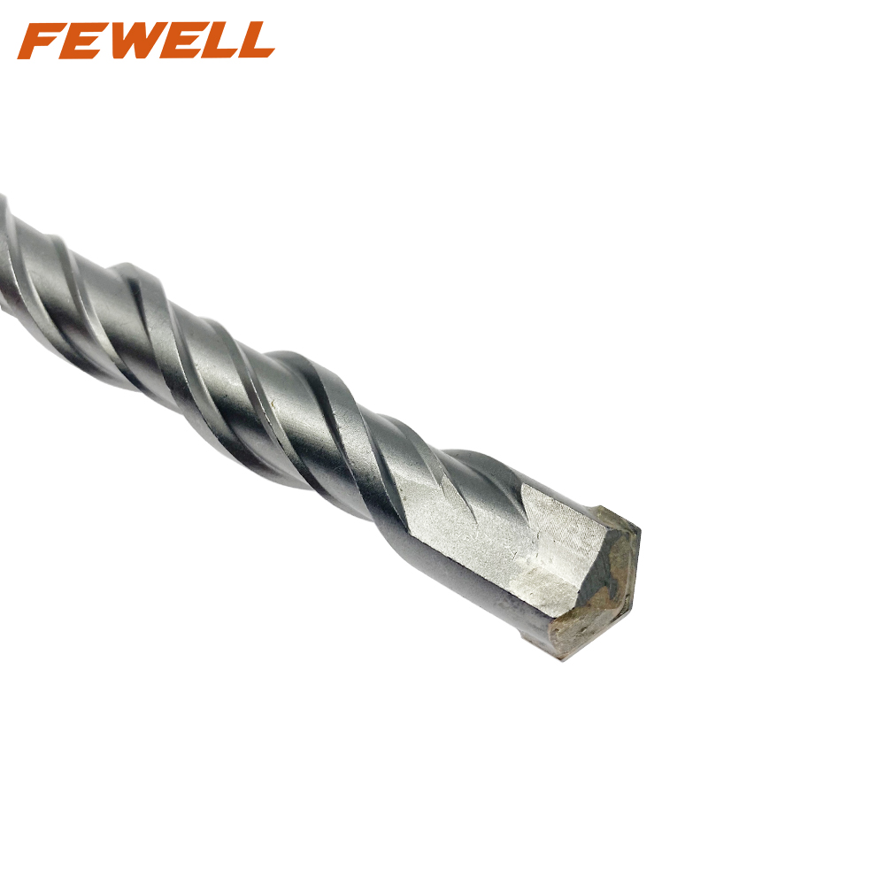 Broca de martillo eléctrico de doble flauta de 20*260mm de punta plana única de carburo SDS Plus profesional para mampostería de pared de hormigón de granito