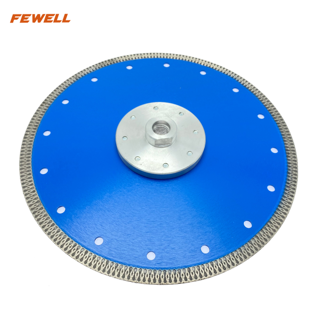 230*10*M14 Hot Press Alumium brida diamante X hoja de sierra turbo para corte en seco de baldosas de cerámica de porcelana