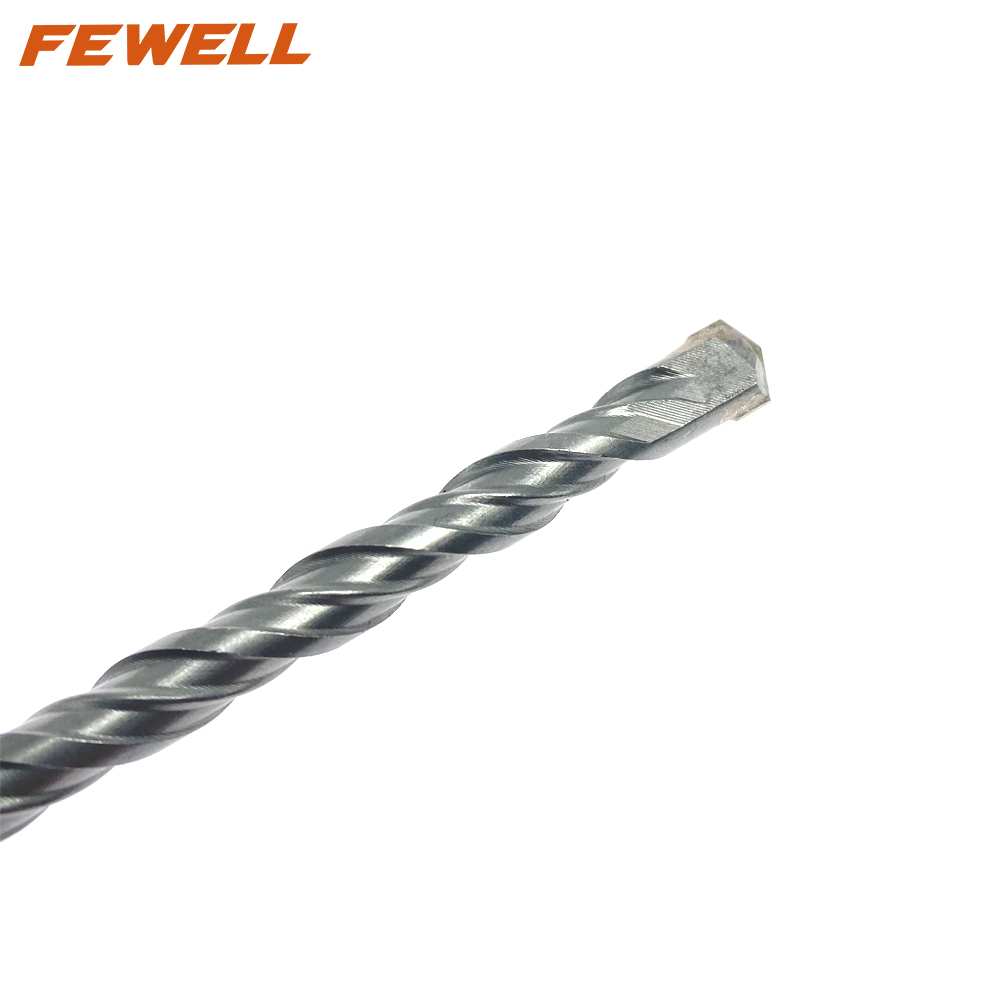 Broca de martillo eléctrico de doble flauta de 8*210mm de punta plana única de carburo SDS Plus para mampostería de pared de hormigón de granito