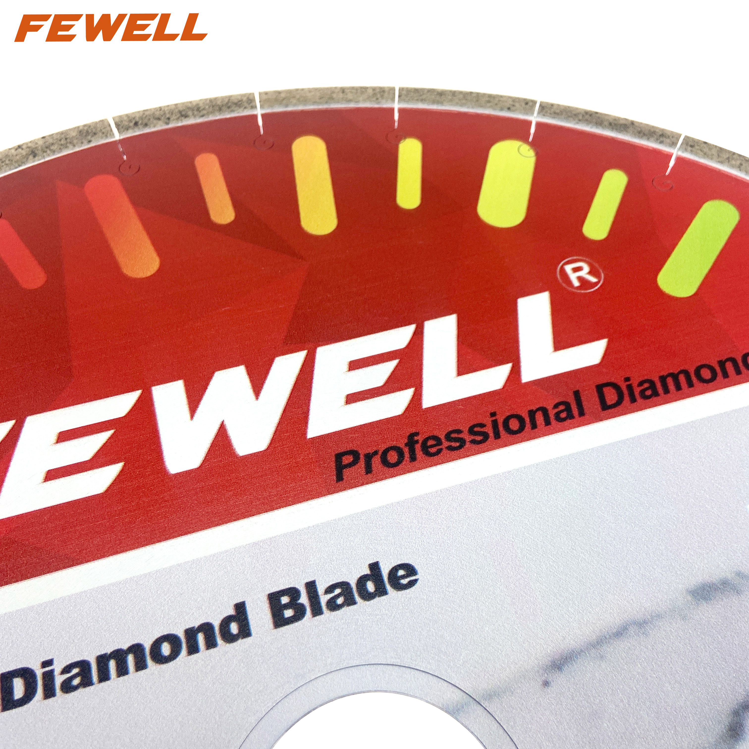 Hoja de sierra de diamante con ranura en J segmentada de 14 pulgadas, 350*10*60mm, soldada con plata Premium para cortar pavo Seramic Dekton