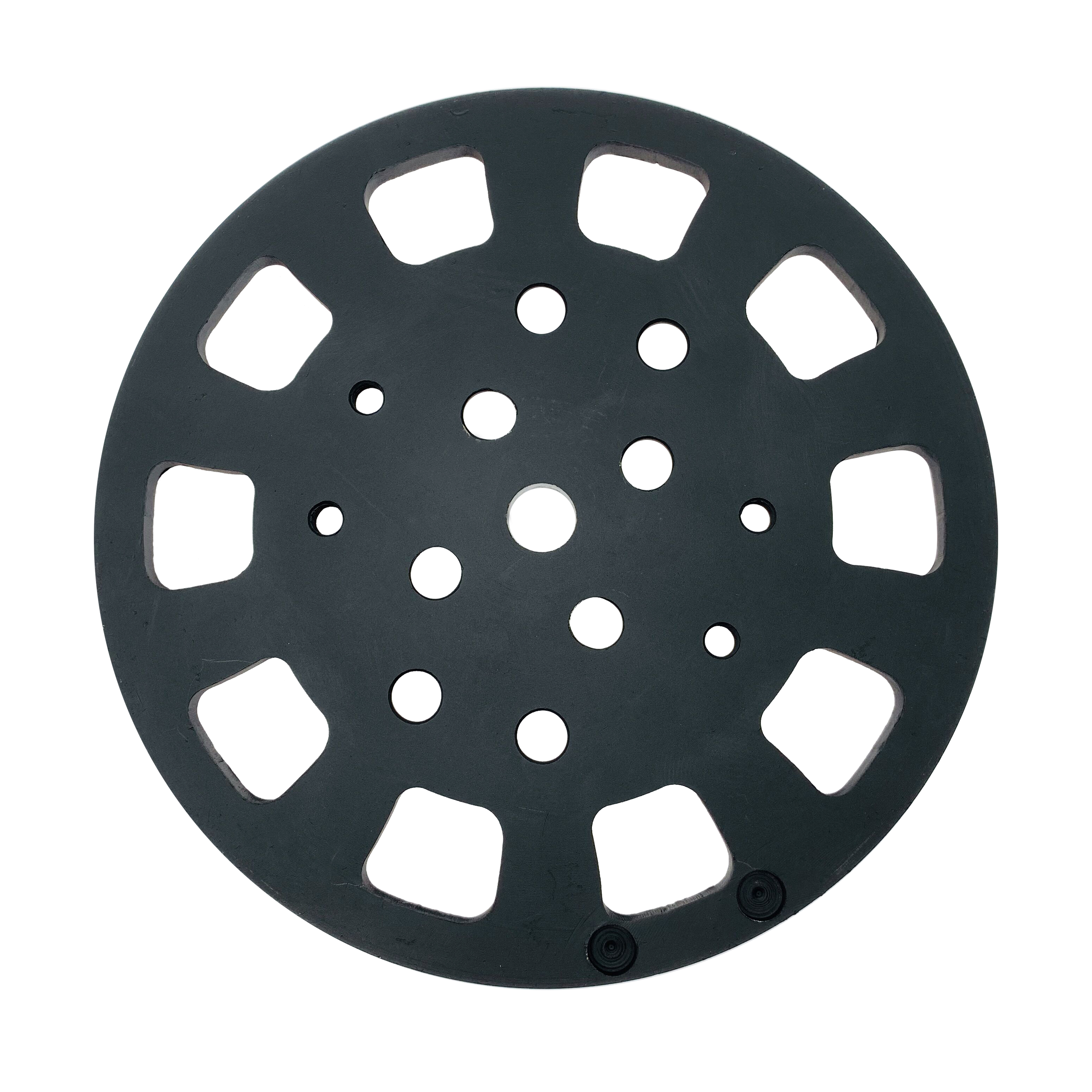 Disco abrasivo de rueda de diamante negro de 250 mm de afilado de 10 pulgadas soldado con plata de primera calidad para piso de asfalto