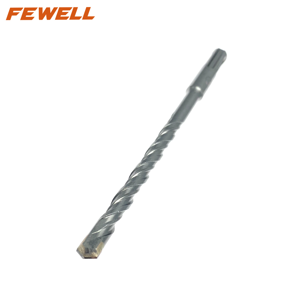 Broca de martillo eléctrico de doble flauta de 8*160mm de punta plana única de carburo SDS Plus para mampostería de pared de hormigón de granito