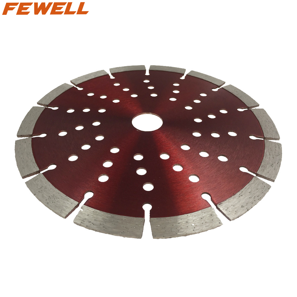 Prensa en frío 180*3,0*12*25,4mm hoja de disco de diamante turbo segmentado sinterizado de 7 pulgadas con orificios de refrigeración para cortar hormigón beton