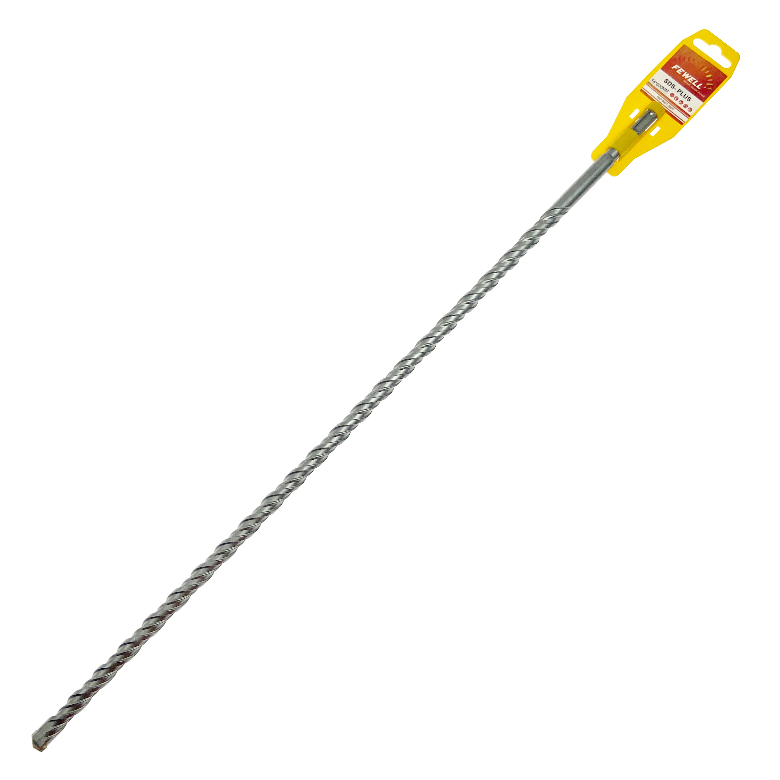 Broca de martillo eléctrico de doble flauta de 14*600mm de punta plana única de carburo SDS Plus para granito de mampostería de pared de hormigón