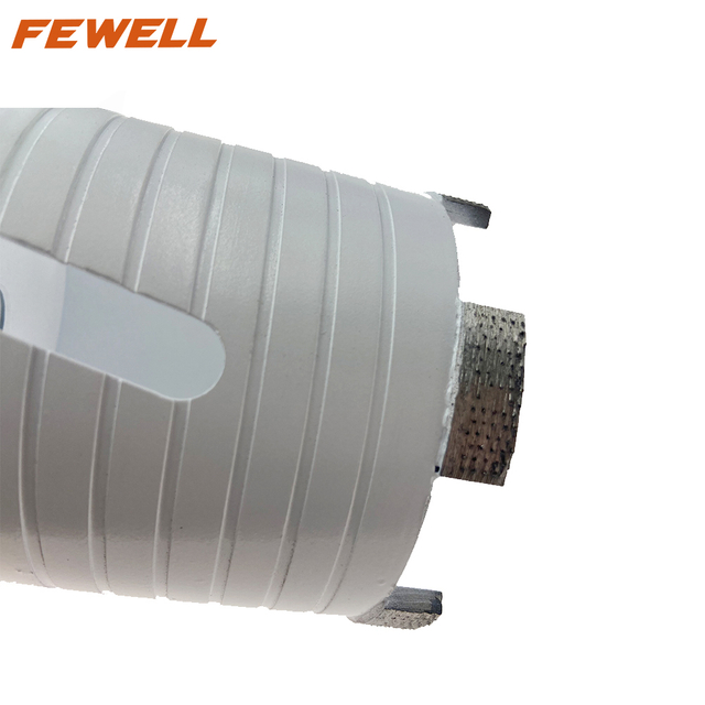 Broca de núcleo de segmento de diamante arix 82*10*101*M16 soldada con láser con ranura lateral para cortar hormigón armado, beton