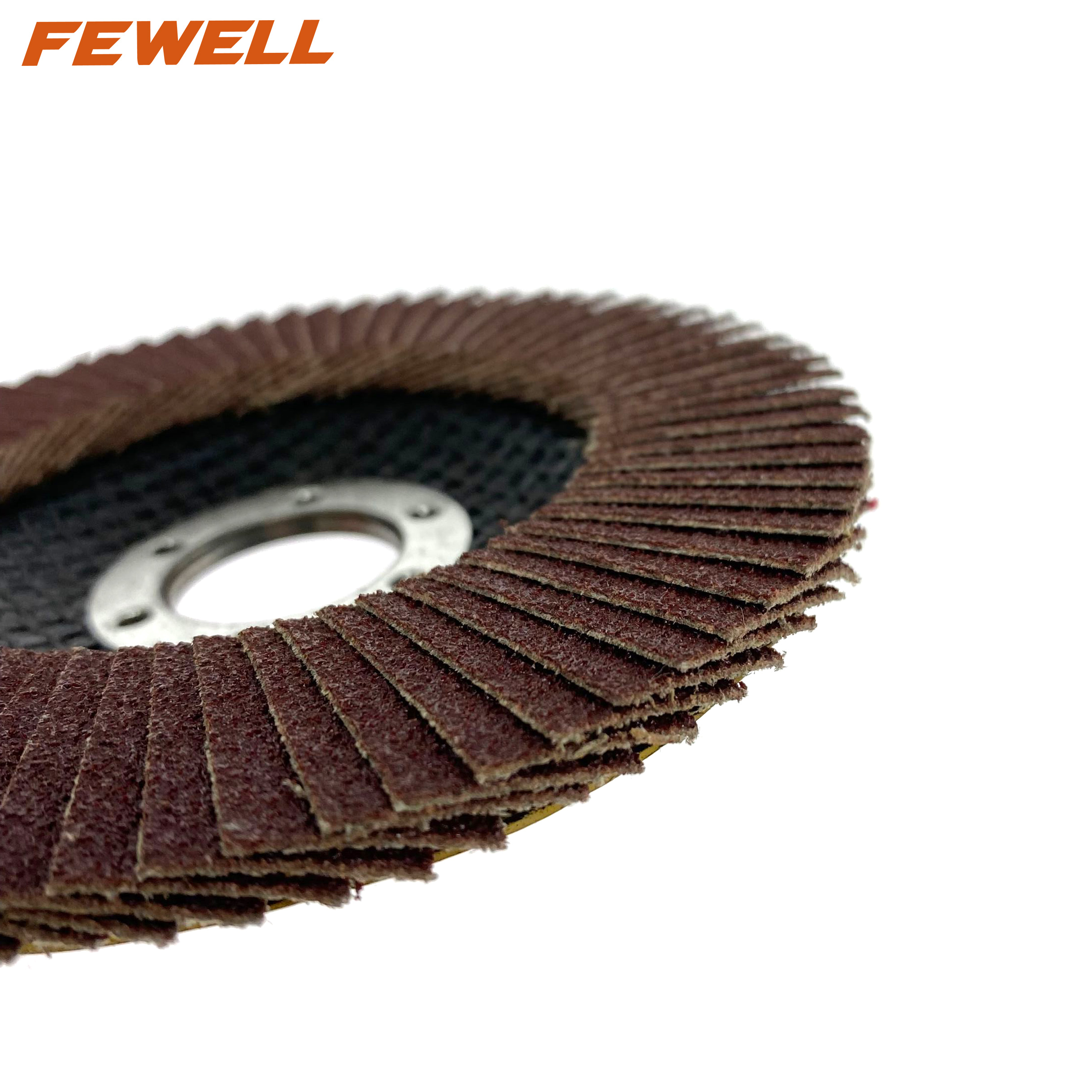 4,5 "115x22,23mm grano 80 rueda abrasiva de carburo de silicona disco de aleta de lijado flexible para moler metal acero inoxidable