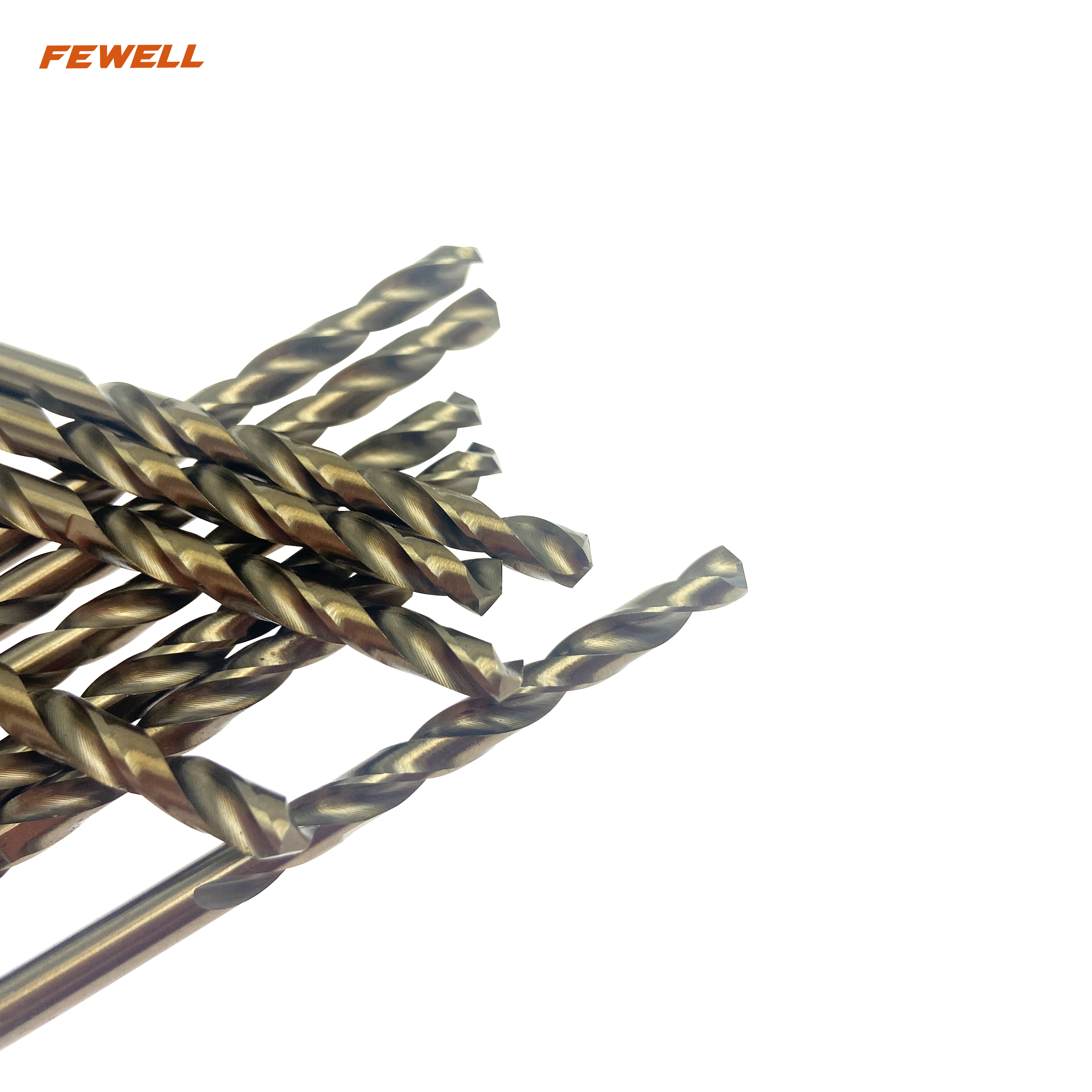 Brocas helicoidales HSS con mango cilíndrico M35 de 4 mm para taladrar metal, acero inoxidable y acero inoxidable