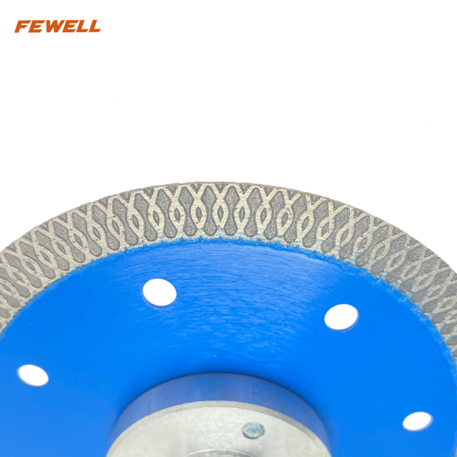 125*10*M14 Hot Press Alumium brida diamante X hoja de sierra turbo para corte en seco de baldosas de cerámica de porcelana