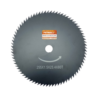Herramienta de jardinería 10in 80T 255*1,5*25,4, cabezal de corte, sierra circular, cuchilla desbrozadora para cortar hierba