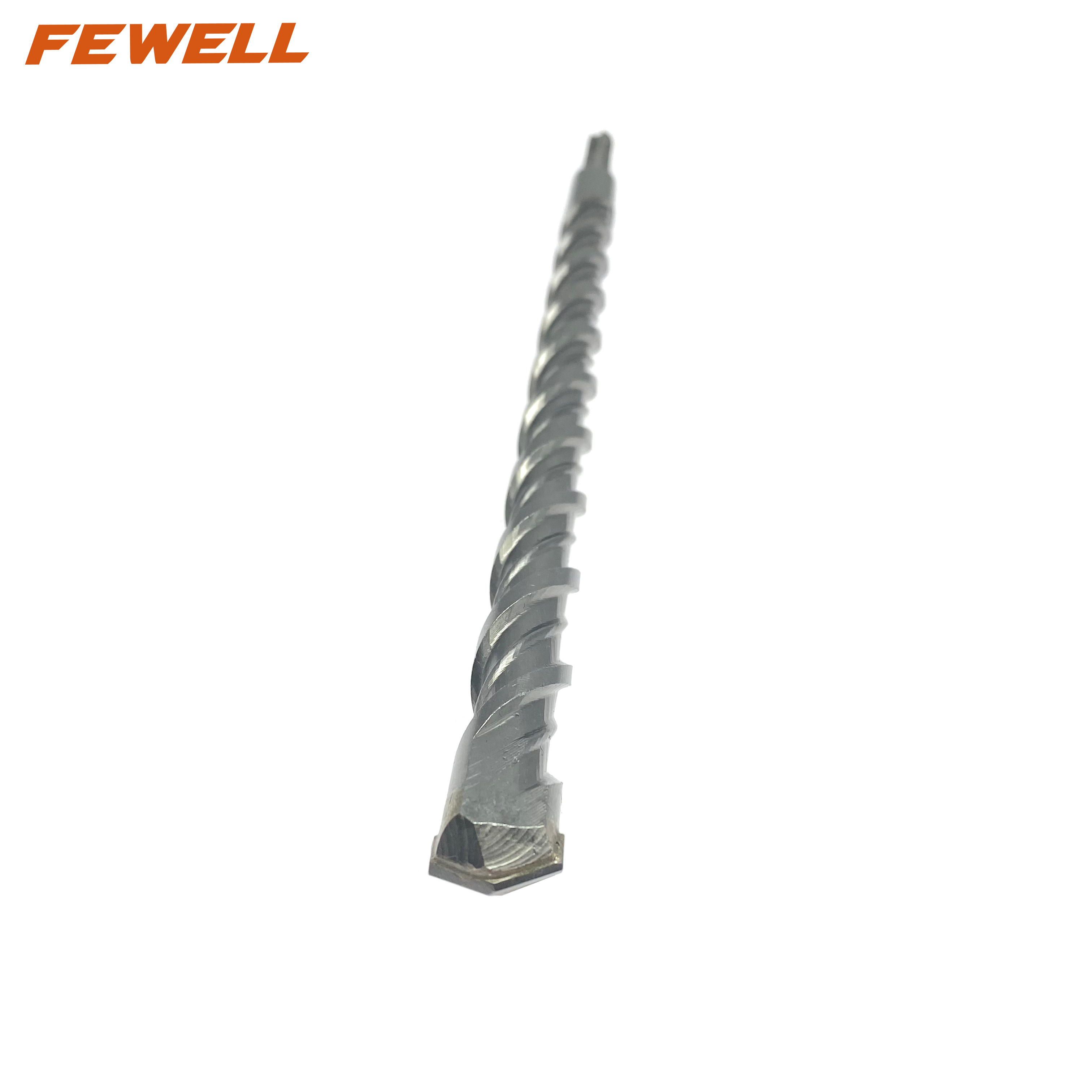 Broca de martillo eléctrico de doble flauta de 18*350mm de punta plana única de carburo de tungsteno SDS Plus para granito de mampostería de pared de hormigón