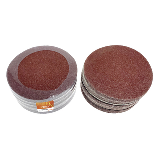 Disco de lija de grano 60 rojo de 125 mm y 5 pulgadas Papel de lija abrasivo para pulir y moler madera de acero inoxidable